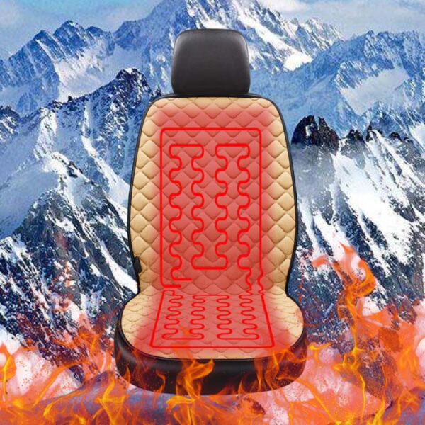 AUTOYOUTH 12V Car Heated Seat Covers Universal Winter Car Seat Covers