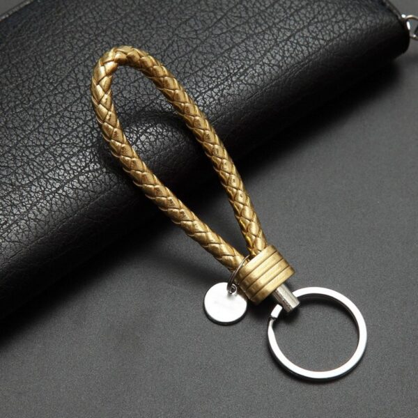 Car Key Chain For Motorcycles Scooters And Cars Key Fobs Leather Rope Key Ring Leather Car Key Chain Multiple colors