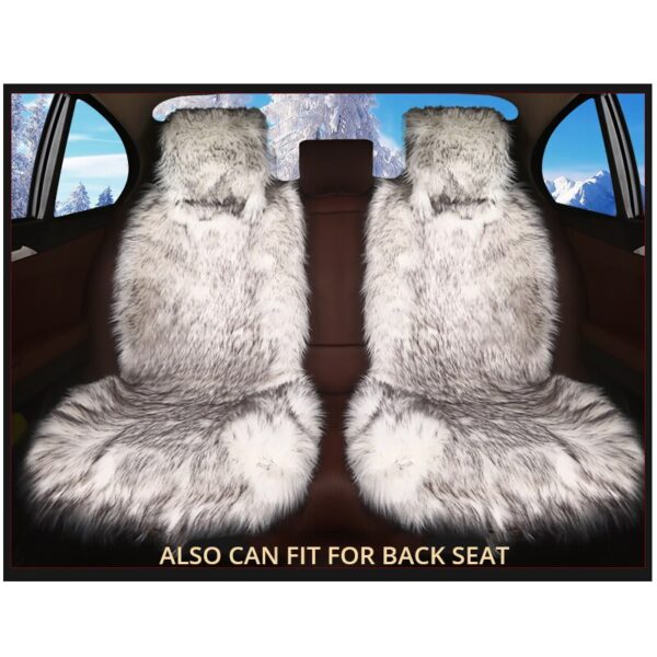 AUTOYOUTH Winter Plush Car Seat All-inclusive Mat For Girl Winter Car Mat Cushion Velvet Cushion 1Piece