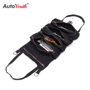 Multifunctional Car Storage Bag Canvas Hanging Car Storage Bag Car Toolbox Portable Storage Bag General Car Interior