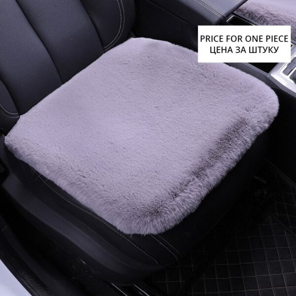 AUTOYOUTH Rex Rabbit Fur Cushion Winter Plush Cushion No Backrest Single Piece Wool Car Seat Winter Wool 1 Piece