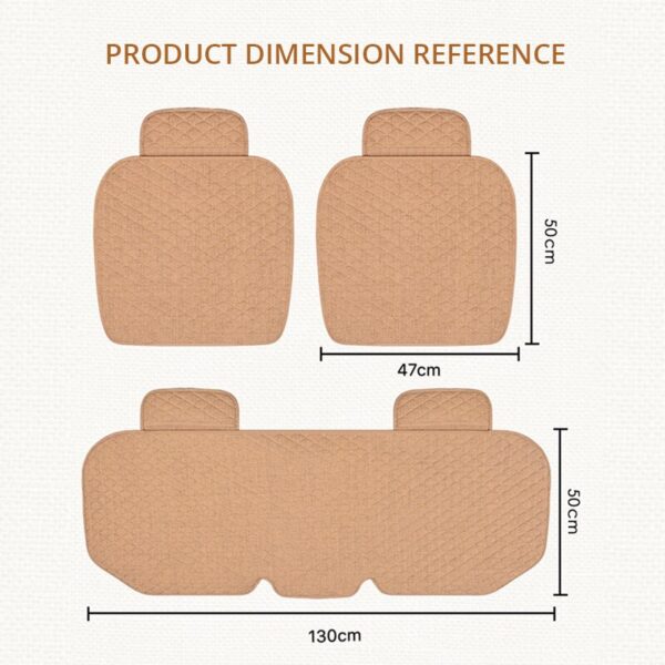 AUTOYOUTH Car Seat Covers Front/ Rear/ Full Set Choose Car Seat Cushion Linen Fabric Car Accessories Universal Size Anti-slip