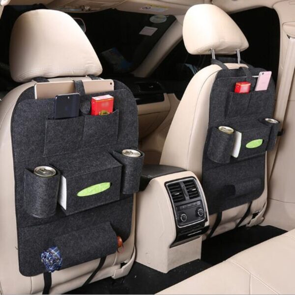 Car Interior Supplies Seat Back Storage Bag Seat Back Storage Bag Multi-function Car Storage Bag Felt Hanging Bag