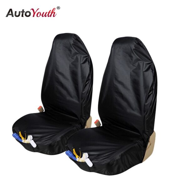AUTOYOUTH Front Seat Covers Universal Car Seat Covers 3 Colors Durable Oxford Cloth Car Protectors Car-Styling Fit For Most Cars