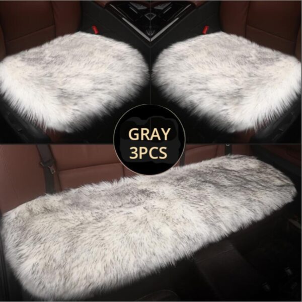 AUTOYOUTH Non-gloss Winter Plush Car Seat Cushion Single Cushion Universal Cushion Square Pad Warm Seat Cover Car Mat Cushion