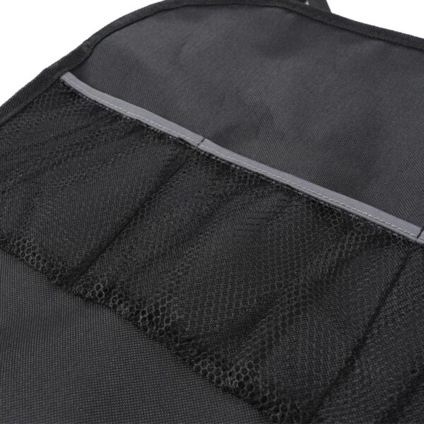 AUTOYOUTH Kick Mats Back Seat Protectors Storage Organizer Pocket 2PC Universal Kids Car Auto Seat Back Protector Cover Black