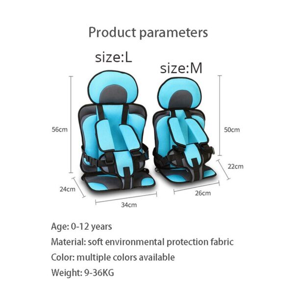 Car Child Seat Portable Adjustable Cushion Comfortable Cushion Baby Supplies Soft Child Seat Car Interior