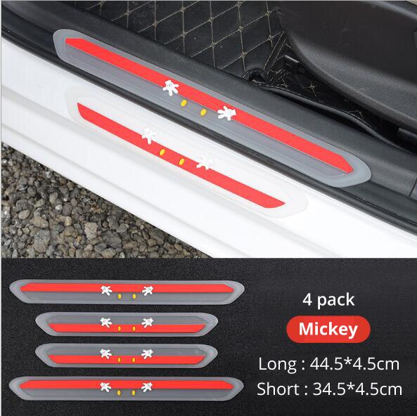 Car Door Sill Anti-Stepping Stickers Universal Protection Car Door Anti-Scratch Stickers Welcome Stickers Cartoon Protective