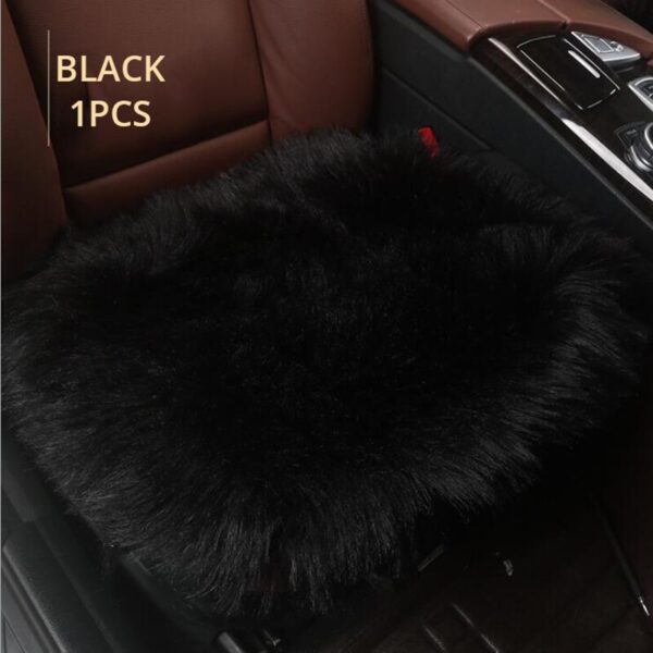 AUTOYOUTH Non-gloss Winter Plush Car Seat Cushion Single Cushion Universal Cushion Square Pad Warm Seat Cover Car Mat Cushion