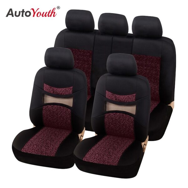 AUTOYOUTH Hollow Breathable Car Seat Cover 3 Color Four Seasons Universal Polyester Seat Cover Suitable for Most Seat Covers