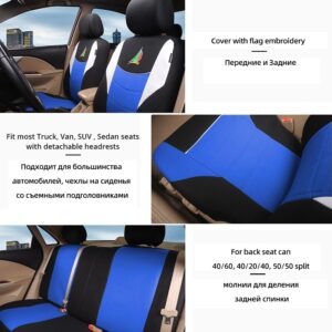 AUTOYOUTH New Style Sailboat Embroidery Pattern Fashion Style Full Set Of Car Interior Accessories Car Seatsotector