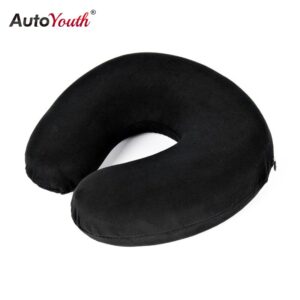 AUTOYOUTH U Shaped Car Neck Pillow Slow Rebound Memory Foam Car Headrest Neck Pillow For Car Seat Flight Traveling Office 1 PC