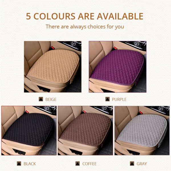 AUTOYOUTH Car Seat Covers Front/ Rear/ Full Set Choose Car Seat Cushion Linen Fabric Car Accessories Universal Size Anti-slip