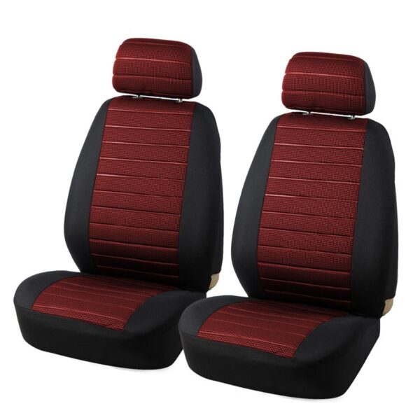 AUTOYOUTH Embroidered Tire Series Car Seat Cover Plain Fabric Bicolor Stylish Car Accessories Suitable For Most Cars