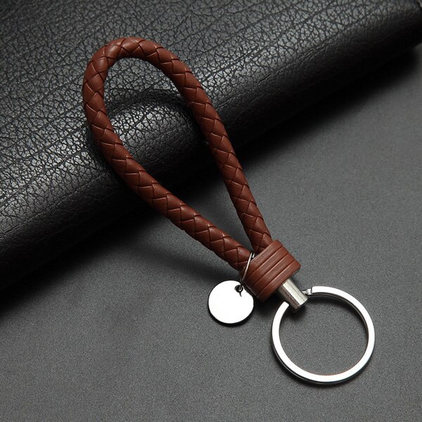 Car Key Chain For Motorcycles Scooters And Cars Key Fobs Leather Rope Key Ring Leather Car Key Chain Multiple colors