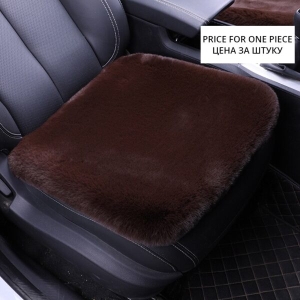 AUTOYOUTH New Winter Car Seat Cover Seat Cushion Plush Square Pad Thickening Universal Plush Wool Cushion Seat Protector for car