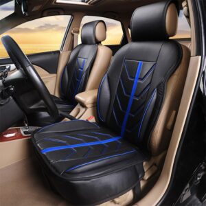 AUTOYOUTH 1PCS Car Seat Cushion PU Leather Covers Auto Cars Covers Protector Car Seat Cars Universal Protector Protector Auto