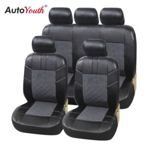 AUTOYOUTH luxury PU Leather Car Seat Covers For Most Car Protection Seats Auto Interior Accessories Covers for Seats