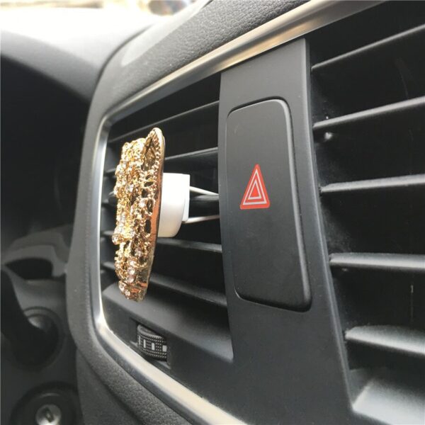 Fashion Leopard Head Outlet Vent Perfume Clip to Remove Odor Car Interior Creative Ornaments Car Perfume Air Freshener