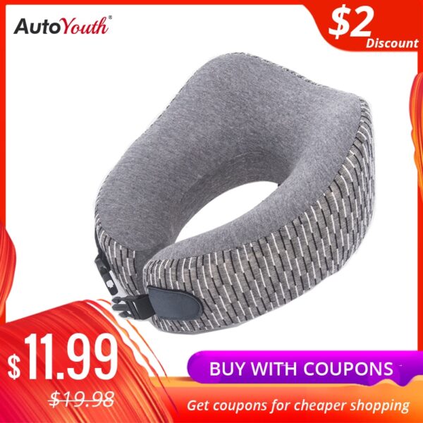 AUTOYOUTH Universal Pillow 3D Memory Foam Comfortable Car Neck Pillow Car Seat Headrest Cushion Headrest Car Accessories