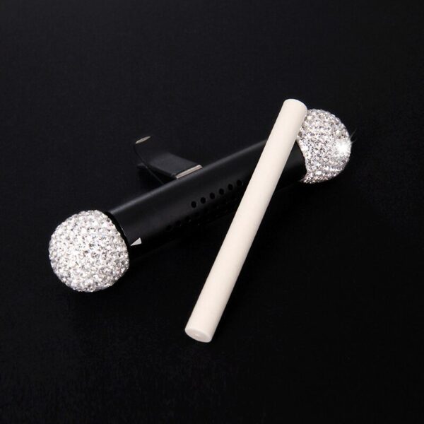 New Car Aromatherapy Stick Creative Metal Diamond Car Air Outlet Aromatherapy Clip Car Solid Fragrance