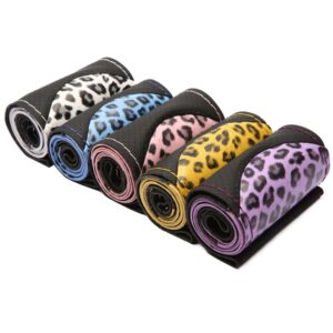 Leopard Style Steering Wheel Covers Soft Leather Fashion The Steering Wheel Cover Of Car Interior Accessories
