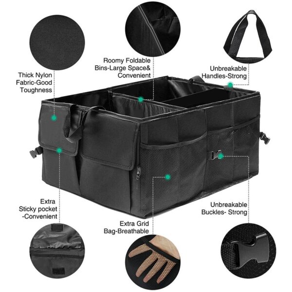 Car Trunk Organizer Eco-Friendly Super Strong & Durable Collapsible Cargo Storage Box For Auto Trucks SUV Trunk Box / Box