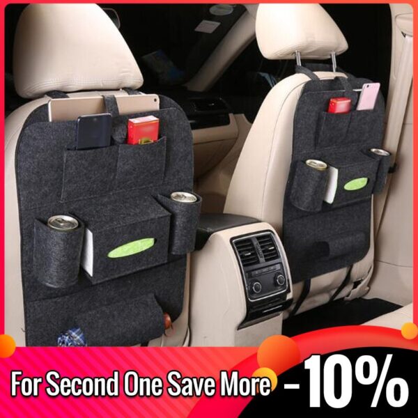 Car Interior Supplies Seat Back Storage Bag Seat Back Storage Bag Multi-function Car Storage Bag Felt Hanging Bag