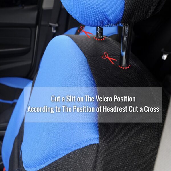 AUTOYOUTH luxury Car Seat Covers Universal Fit Most Front Cat Seat Protector Foam Back Support, Airbag Compatible 3 Color