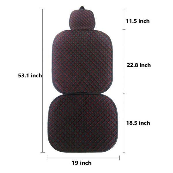 AUTOYOUTH PU Leather Front Seat Cover Universal Fit for Toyota Honda kia ford nissan Seat Covers Car Seat Protector Red