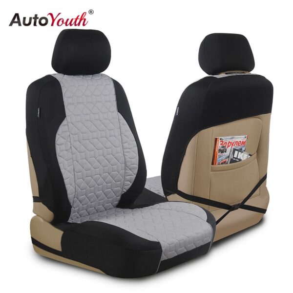 AUTOYOUTH Premium Cotton Cloth Car Seat Cover Universal Fit for All Car SUV Truck Interior Accessories Car Seat Protector
