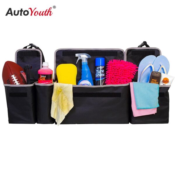 Car Trunk Organizer Backseat Storage Bag High Capacity Multi-use Oxford Cloth Car Seat Back Organizers Interior Accessories