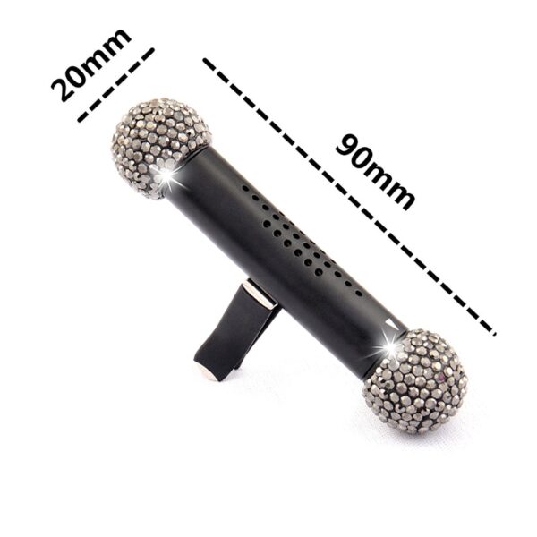 New Car Aromatherapy Stick Creative Metal Diamond Car Air Outlet Aromatherapy Clip Car Solid Fragrance