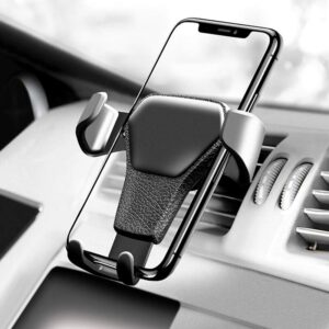 Universal Car Phone Holder Gravity Sensing Lazy Mobile Phone Clip Air Outlet Buckle for Car Compatible with Most Smartphones