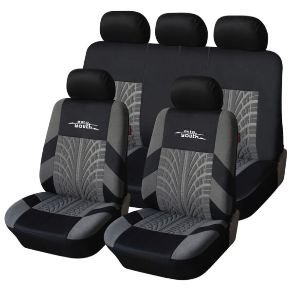 AUTOYOUTH Fashion Tire Track Detail Style Universal Car Seat Covers Fits Most Brand Vehicle Seat Cover Car Seat Protector 4color