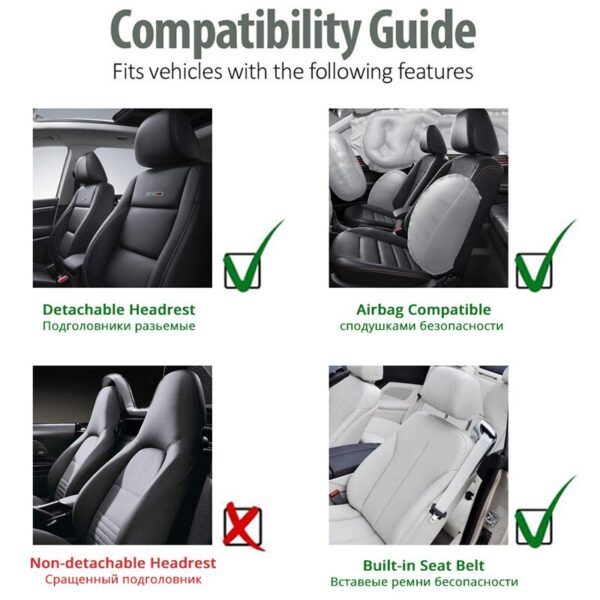 AUTOYOUTH Breathable Ice Silk Summer Car Seat Cushion With Headrest Car Seat Protector Universal Cover Automobile interior 1PCS