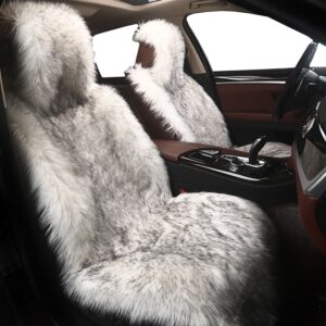 AUTOYOUTH Winter Plush Car Seat All-inclusive Mat For Girl Winter Car Mat Cushion Velvet Cushion 1Piece