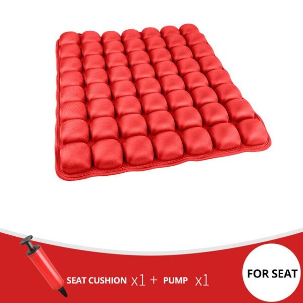 3D decompression air cushion car inflatable seat cushion office waist cushion seat cushion crawling cushion yoga cushion Black