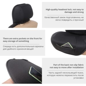 AUTOYOUTH 1PCS Car Seat Cushion PU Leather Covers Auto Cars Covers Protector Car Seat Cars Universal Protector Protector Auto