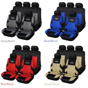 AUTOYOUTH Fashion Tire Track Detail Style Universal Car Seat Covers Fits Most Brand Vehicle Seat Cover Car Seat Protector 4color