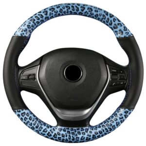 Leopard Style Steering Wheel Covers Soft Leather Fashion The Steering Wheel Cover Of Car Interior Accessories