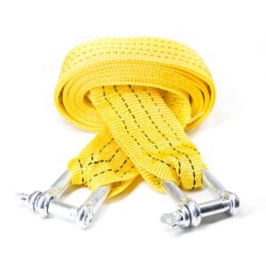 5m Heavy Duty Tow Strap with Safety Hooks 10,000 LB Capacity | Polyester Nylon Car Tie Down Strap Ratchet Strap