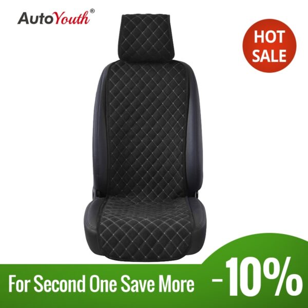 AUTOYOUTH Fashion Car Seat Cushion Universal Nano cotton velvet Cloth Car Seat Cover Fits Most Car or SUV 4 Colour Car Styling