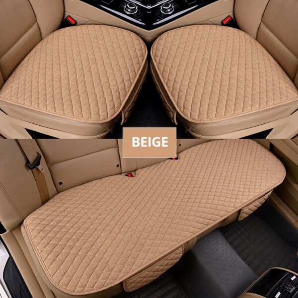 AUTOYOUTH Car Seat Covers Front/ Rear/ Full Set Choose Car Seat Cushion Linen Fabric Car Accessories Universal Size Anti-slip
