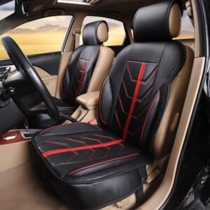 AUTOYOUTH 1PCS Car Seat Cushion PU Leather Covers Universal Cars Covers Set Cars Covers Protector Covers Car Seat Protector