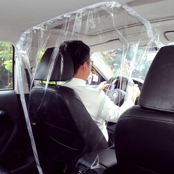 Car Taxi Isolation Film Plastic Anti-Saliva Diffusion Full Surround Protective Cover Main Driving Seat Car Interior