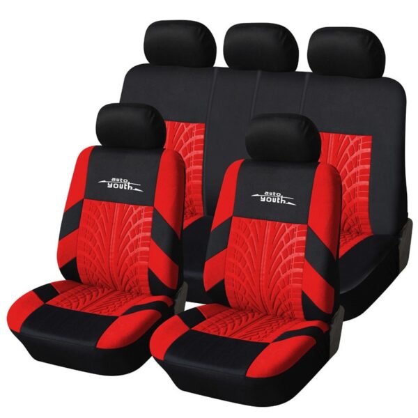 Car Seat Covers Red Russian Shipping Full Set