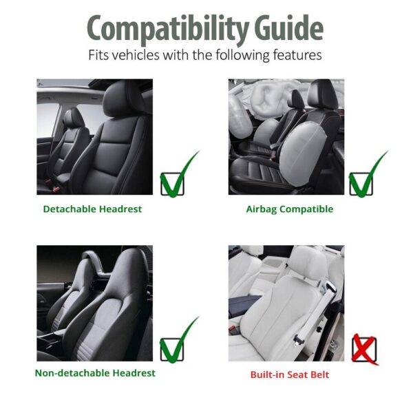 AUTOYOUTH Front Car Seat Cover Universal Fit for Most Bucket Seat Special Speed Style Design Car-Styling Fashion Car Accessories