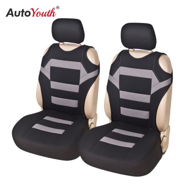 2 Pieces Set T Shirt Design Front Car Seat Cover Universal Fit Car Care Coves Seat Protector for Car Seats Polyester Fabric