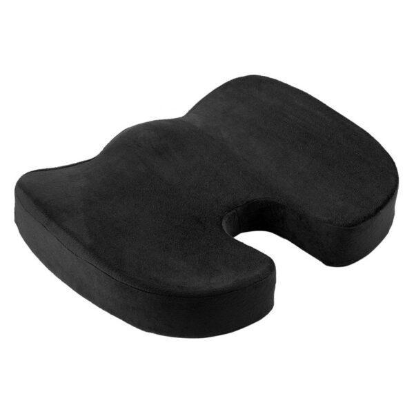 AUTOYOUTH Seat Cushion Pad Black Coccyx Orthopedic Seat Cushion Lumbar Support Comfort Memory Foam Pad For Chair Car Office Home